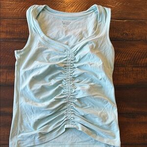Athleta Sky Blue Gathered Tank Top